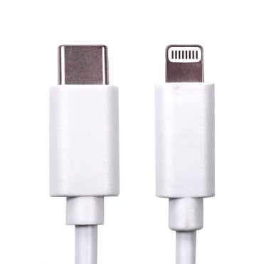 Cables Direct 2m USB-C to Lightning Cable MFi Certified White