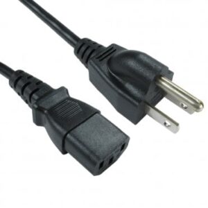 2M US PLUG M IEC C13 F BLK POW CAB