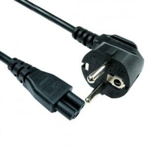RB-292WH Cables Direct 2m Euro Plug (CEE 7/7) to C5 Cloverleaf Mains Cable
