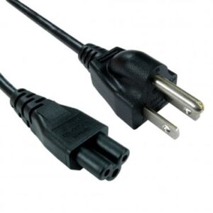 RB-500W Cables Direct 2m US Plug to C5 Cloverleaf Mains Cable