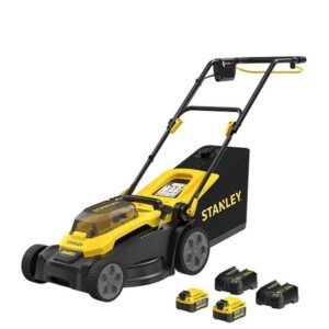 SCMWP3701M2-GB STANLEY 18V 37CM PUSH MOWER 4AH