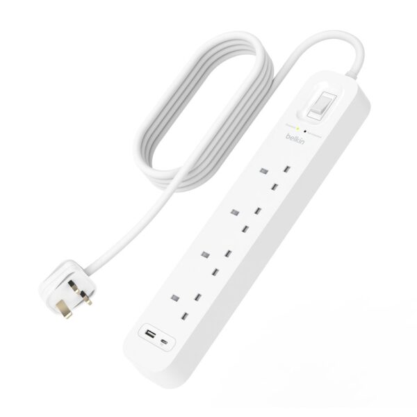 SURGE PROTECTION WITH USB C 4 OUTLET