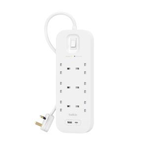 SURGE PROTECTION WITH USB C 6 OUTLET