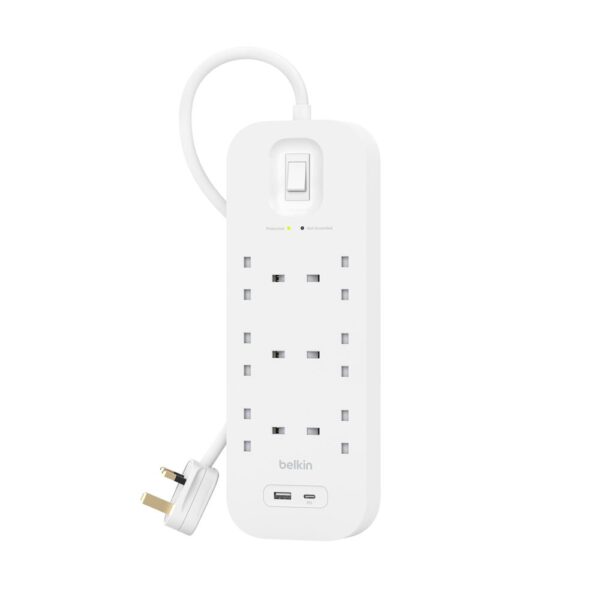 SURGE PROTECTION WITH USB C 6 OUTLET