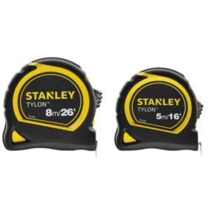 STHT9-98985 STANLEY TYLON TAPE TWIN PACK 5M & 8M