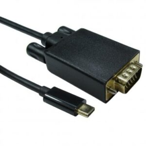 USB3C-VGA-5M 5M USB TYPEC M VGA M BLK 1080P 60HZ