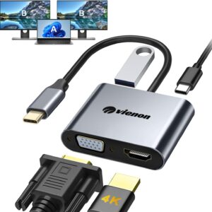 USB C TO HDMI 4K 60HZ + VGA 1080P