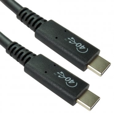 USB4-4100 1m USB4 40Gbps 100W Cable Black