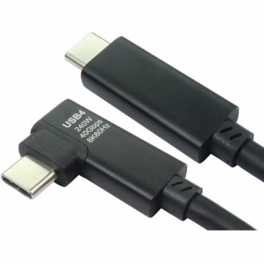 Cables Direct 2m USB4 Gen 2x2 40Gbps 240W EPR USB-C Cable Right Angle
