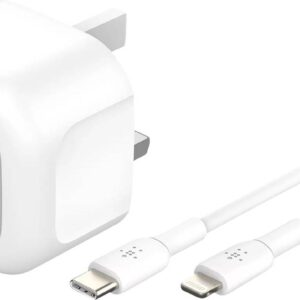 WCA008MY1MWH-B5 30W USB WCHARGER WHT 1M C-LTG