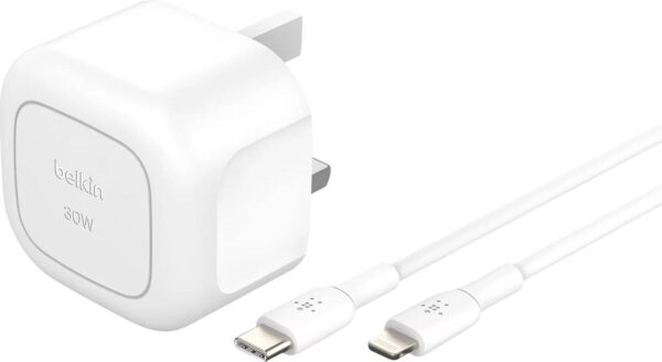 30W USB WCHARGER WHT 1M C-LTG
