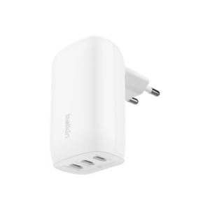 WCC002VFWH Belkin BoostCharge 3-Port USB-C Wall Charger 67W with PPS White