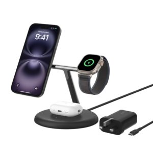 PRO 3IN1 15W MAG CHARGING STAND BLK