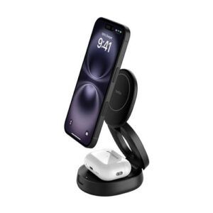 WIZ028MYBK BOOSTCHARGE QI2 15W MAGNETIC 2IN1 BK