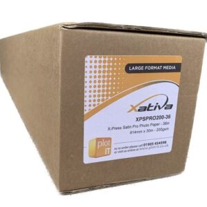 XPSPRO200-36 Xativa 2465 XP Satin Pro Photo Paper-36 Inch 30M 200