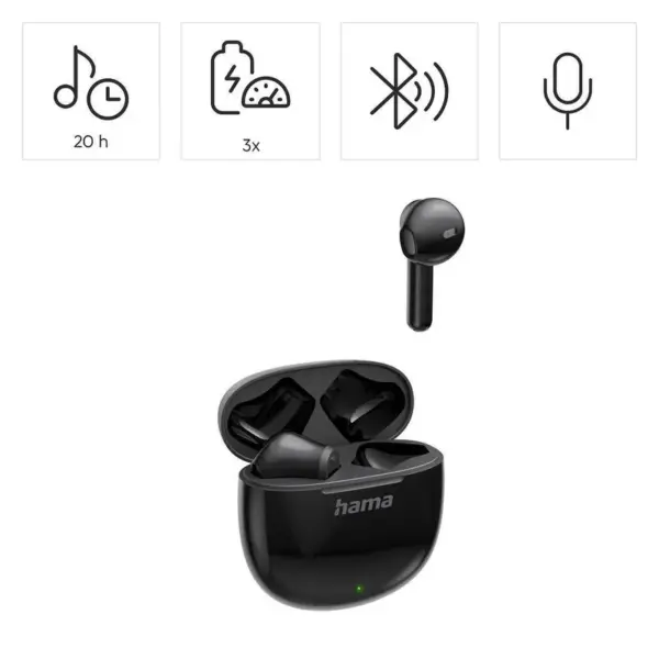 ACTION ONE BTOOTH EARBUDS BLACK