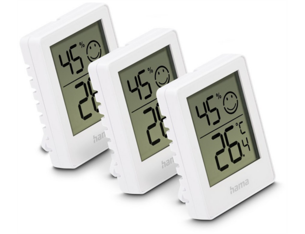 CRES THERMOMETER INDOORR 3X WHITE