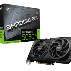 MSI GEFORCE 5060 TI 16GB SHADOW 2X OC PLUS BULK NVIDIA GeForce RTX 5060 Ti GDDR7 MSI GEFORCE 5060 TI 16GB SHADOW 2X OC PLUS BULK NVIDIA GeForce RTX 5060 Ti GDDR7
