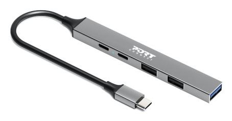 HUB USB 5 PORTS 3A + 1C + PD 100W