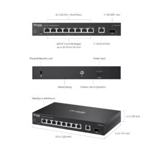 ES210XPP-M2 | Omada 8-Port 2.5G … 8-PORT 2.5G+ 2-PORT 10G EASY MANAGED