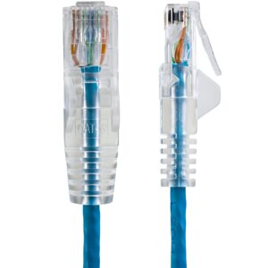 カテゴリ6極細LANケーブル 1.5m ツメ折れ防 … 1.5M BLUE SLIM CAT6 PATCH CABLE