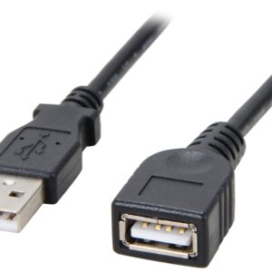10 FT BLACK USB 2.0 EXTENSION CABLE 10 FT BLACK USB 2.0 EXTENSION CABLE
