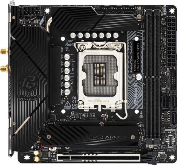 B760I LIGHTNING WIFI ASRock B760I Lightning WiFi Mini-ITX DDR5 Motherboard