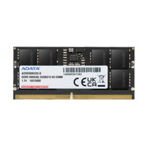 ADATA 32 GB DDR5-5600 SO-DIMM Memory - Bulk - image 1 ADATA 32 GB DDR5-5600 SO-DIMM Memory - Bulk