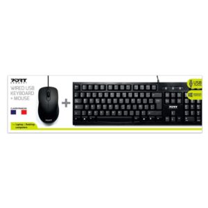 PORT Connect 900906-UK 2.4GHz Wireless Keyboard and Mouse Set - UK - image 1 PORT Connect 900906-UK 2.4GHz Wireless Keyboard and Mouse Set - UK
