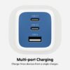 HyperJuice Flex 65W GaN Charger - Blue, EU Plug