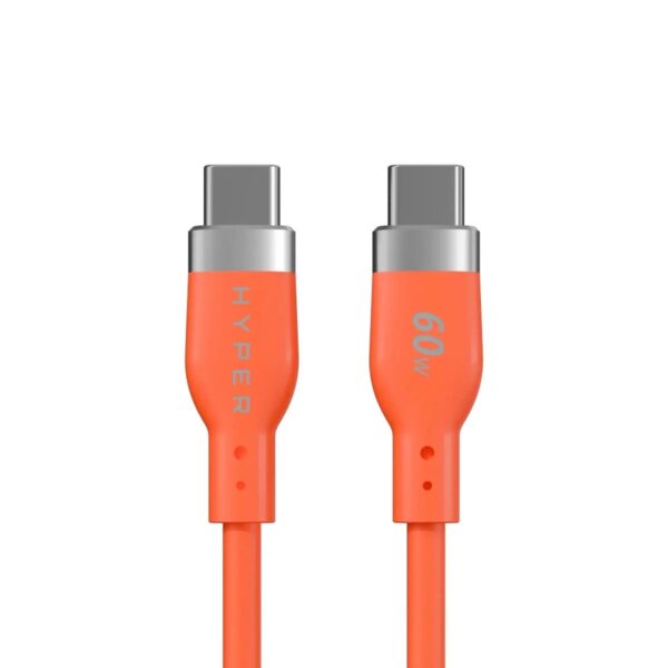Hyper HyperJuice Flex USB-C Silicone Cable - 1.5m, Orange
