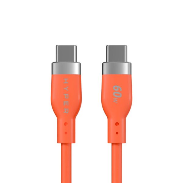 Hyper HyperJuice Flex USB-C Silicone Cable - 1.5m, Orange