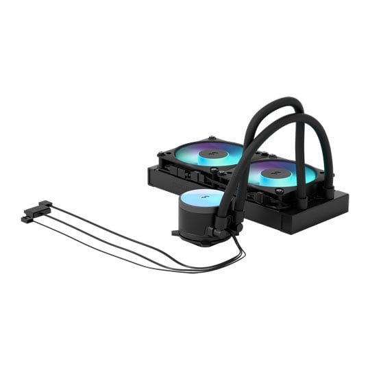 Fractal Design Radius 240 RGB All-in-One CPU Liquid Cooler - Black Fractal Design Radius 240 RGB All-in-One CPU Liquid Cooler - Black