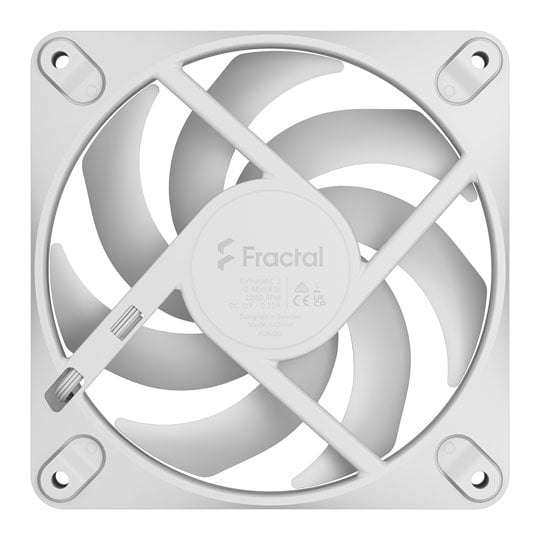 Fractal Design Dynamic 3 120 mm Reverse PWM Fan - White Fractal Design Dynamic 3 120mm Reverse PWM Fan - White
