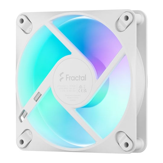 Fractal Design Dynamic 3 120 mm RGB PWM Fan - White Fractal Design Dynamic 3 120mm RGB PWM Fan - White