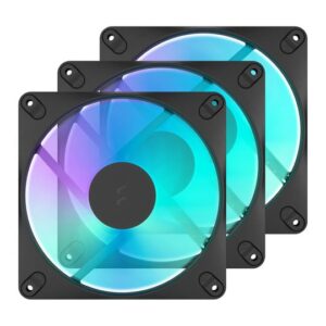 Fractal Design Dynamic 3 140 mm RGB PWM Fans - Black, 3-Pack Fractal Design Dynamic 3 140mm RGB PWM Fans - Black, 3-Pack