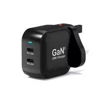 PORT Connect Pro 35W GaN USB-C Charger with 2m Cable - UK