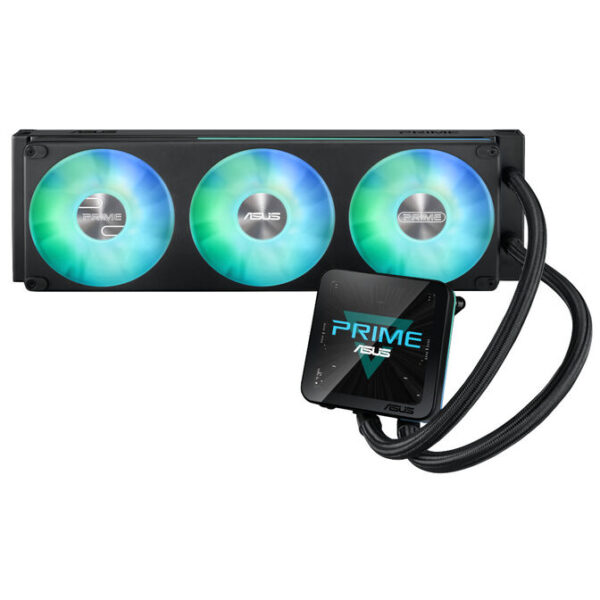 ASUS Prime LC II 360 ARGB LCD Liquid CPU Cooler - Black ASUS Prime LC II 360 ARGB LCD Liquid CPU Cooler - Black