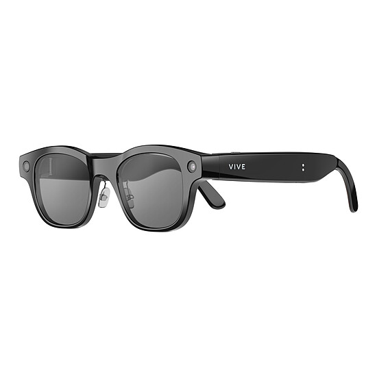 VIVE EAGLE Square Smart Glasses - Sun, Glossy Black