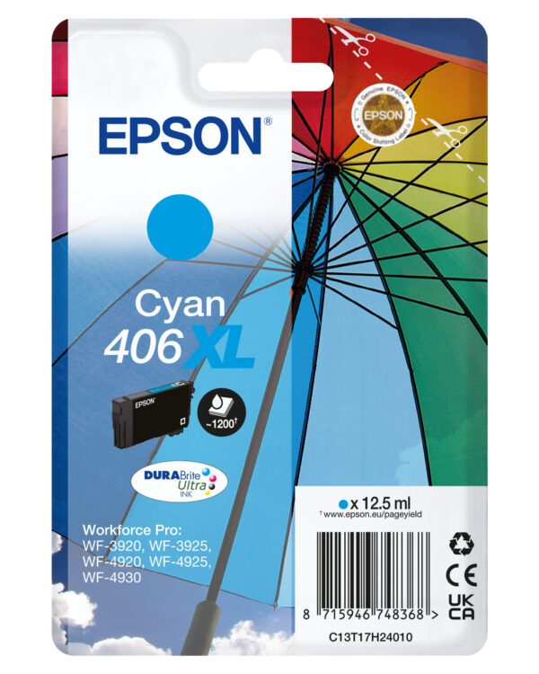 SINGLE CYAN 406XL UMBRELLA INK