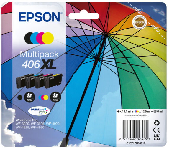 MULTI 4-COLOUR 406XL UMBRELLA INK