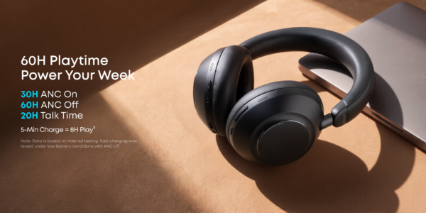 soundcore Space 2 Pro Wireless Noise-Cancelling Headphones - Black