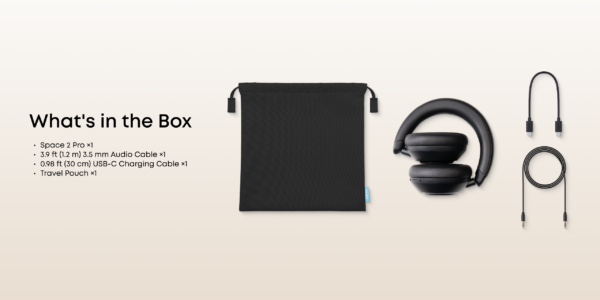 soundcore Space 2 Pro Wireless Noise-Cancelling Headphones - Black