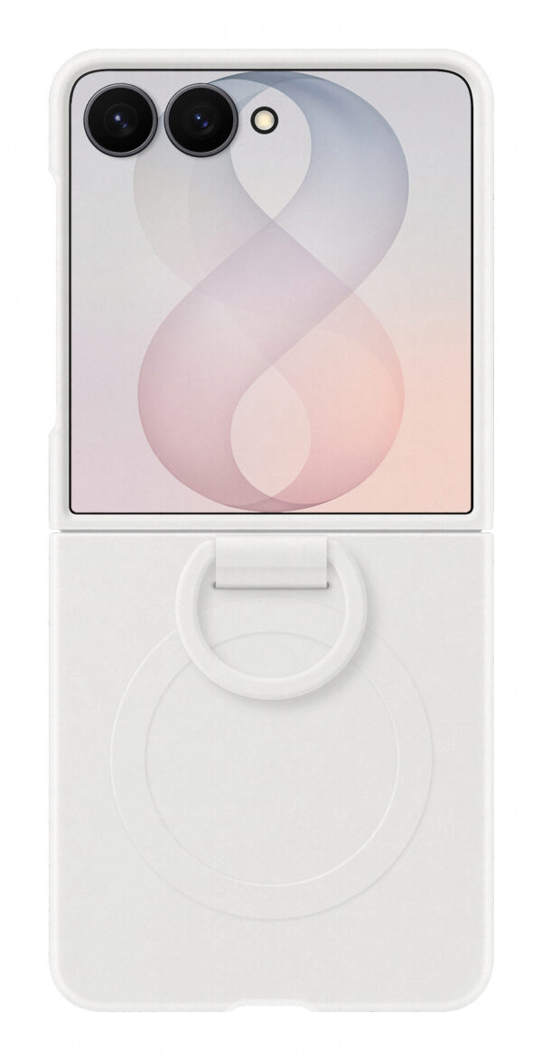 Z FLIP8 SILICONE RING MAGNET CASE CR