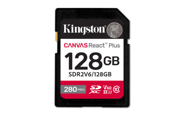128GB CANVAS REACT PLUS SDXC UHS-II