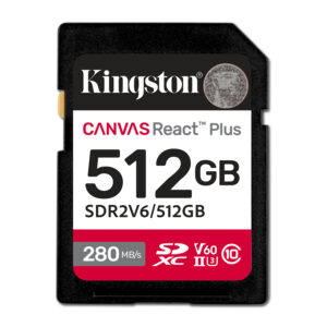 512GB CANVAS REACT PLUS SDXC UHS-II 512GB CANVAS REACT PLUS SDXC UHS-II