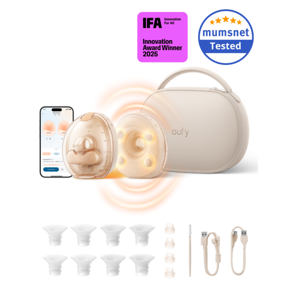 eufy Wearable Breast Pump S2 Pro Set with Charging Case