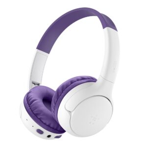 Belkin SoundForm Mini 2 Wireless Headphones for Kids (AUD012HQPU) Belkin SoundForm Mini 2 Wireless Headphones for Kids (Purple - AUD012HQPU)