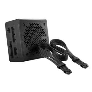 Corsair RM850e ATX 3.1 low-noise 850W power supply with ThermalProtect 12V-2x6 cable (official Corsair product art)