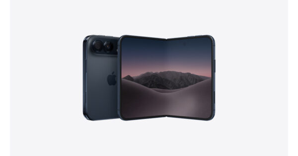 iPhone Duo (7.6-inch) in Night Sky – official Apple finish-select art